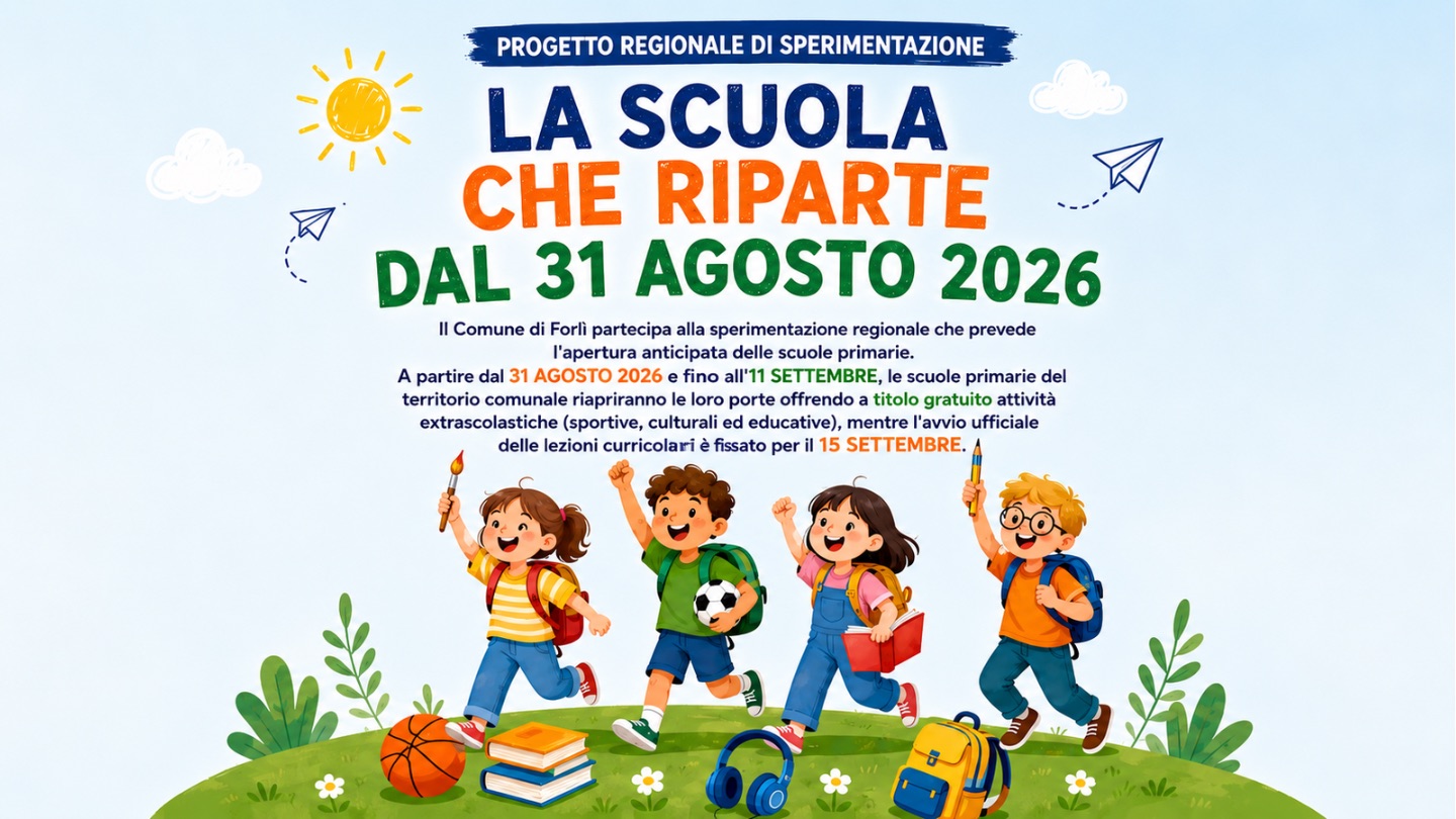 La Scuola che riparte dal 31 agosto 2026